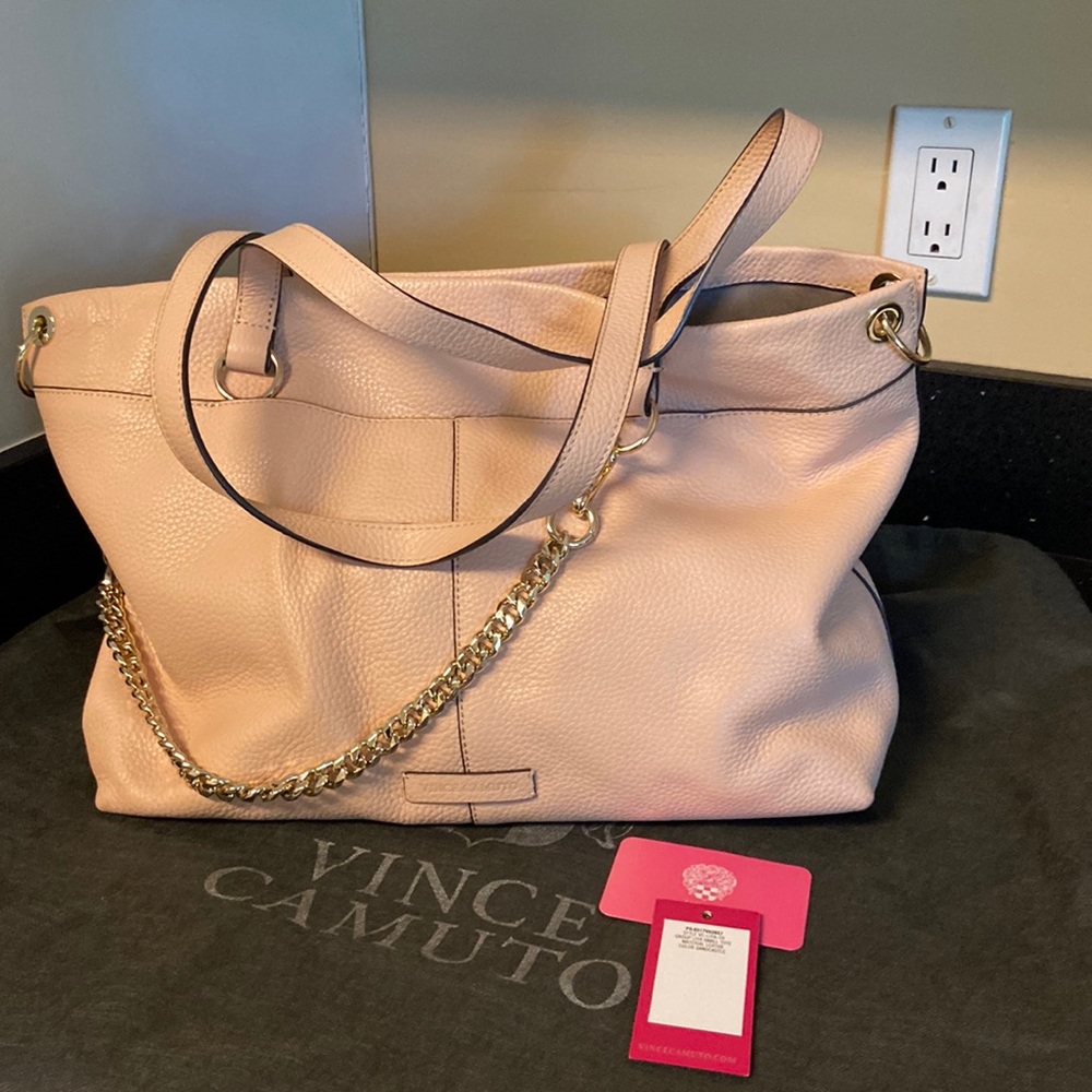 SALE Vince Camuto Sandcastle Leather LIYA Small Tote